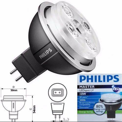 Lâmpada MASTER LED 10W 2700K 12V MR16 15D DIM GU5.3 Philips